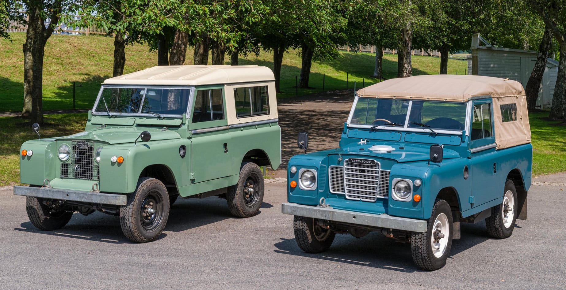 An EV Classics workshop view — Series Land Rover being converted to electric